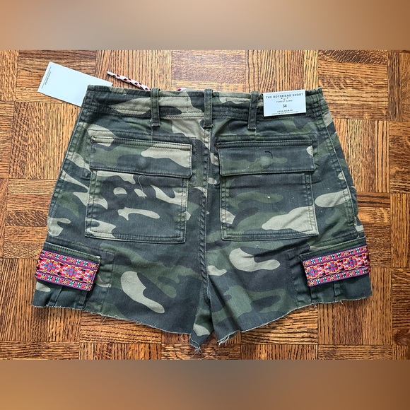 Zara new with tags army Jean shorts - Picture 2 of 2